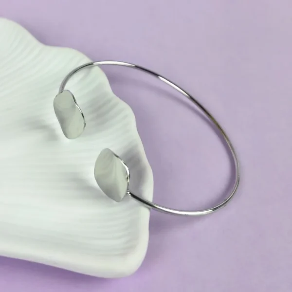 Shiny moonlight silver plated bracelet