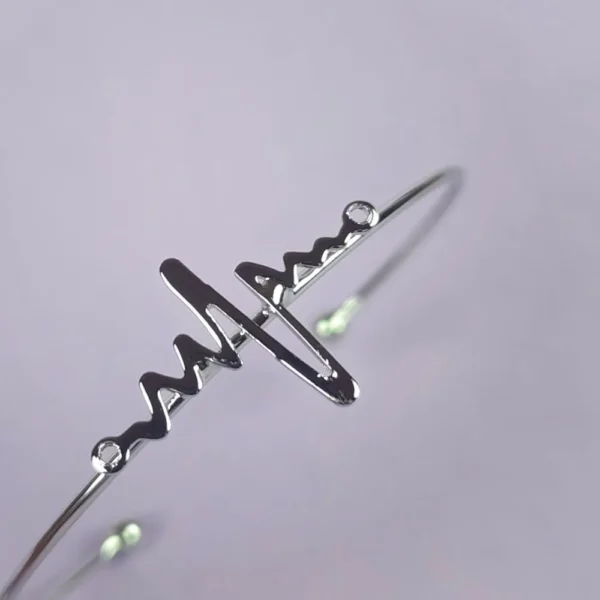 Heartbeat of the Ocean silver plated bracelet