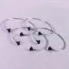 Twin edge silver plated bracelet