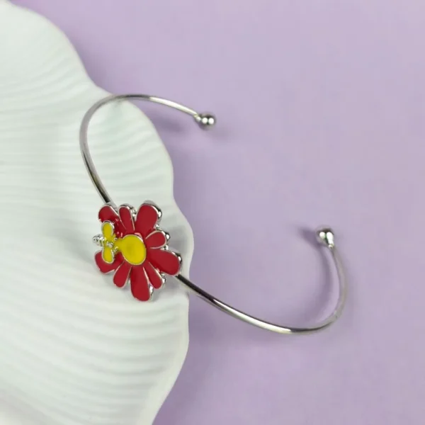 Blossom buzz silver bracelet