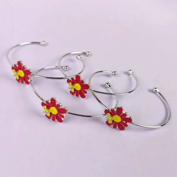 Blossom buzz silver bracelet
