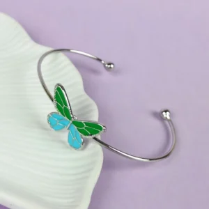 Butterfly bliss silver bracelet