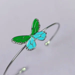 Butterfly bliss silver bracelet