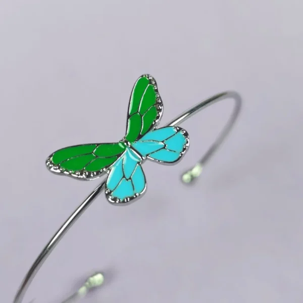 Butterfly bliss silver bracelet - Image 2