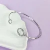 Circle of serenity silver bracelet