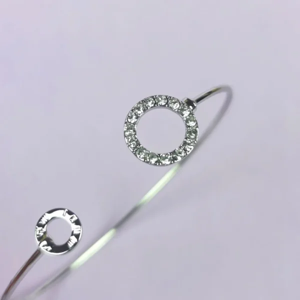 Circle of serenity silver bracelet - Image 2