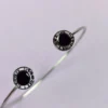 Glossy black glamour bracelet - Image 2
