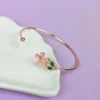 Aurora blush rose-gold bracelet
