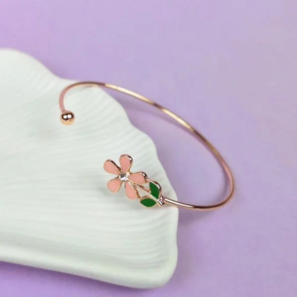 Aurora blush rose-gold bracelet