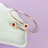 Lovely luster rose-gold bracelet