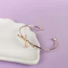 Rosy charm rose-gold bracelet