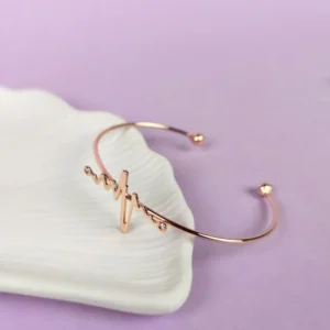 Rosy charm rose-gold bracelet