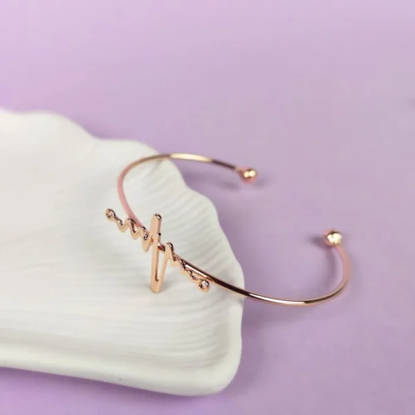 Rosy charm rose-gold bracelet