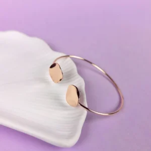 Glimmering charm rose-gold bracelet