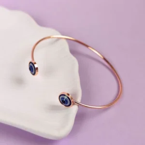 Rosy aura evil eye bracelet