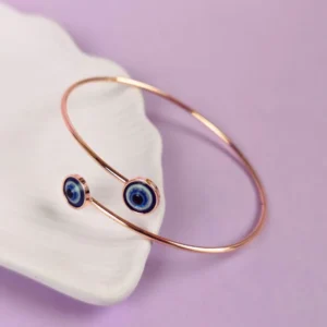 Rosy watchful eyes bracelet
