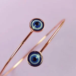 Rosy watchful eyes bracelet