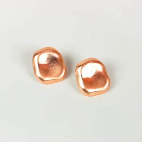 Oceanic opulence copper stud earrings