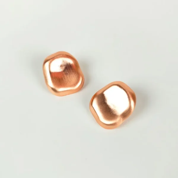 Oceanic opulence copper stud earrings