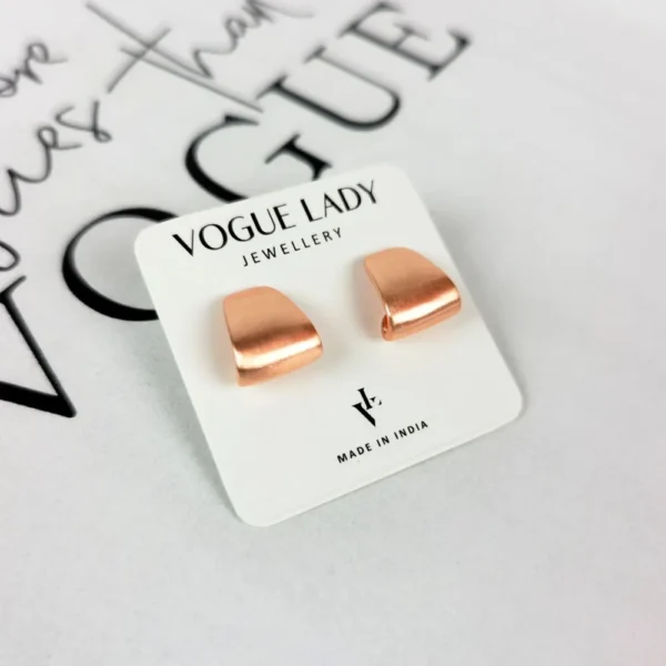 Melodic muse copper stud earrings