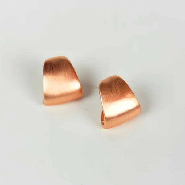 Melodic muse copper stud earrings