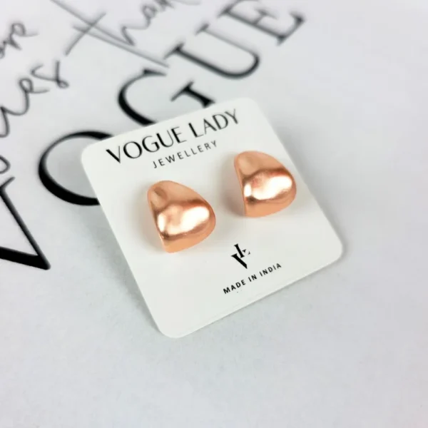 Dreamy dusk copper stud earrings