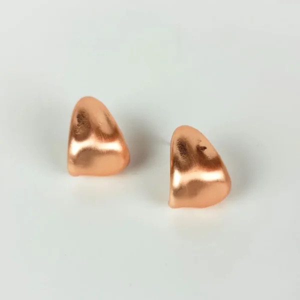 Dreamy dusk copper stud earrings