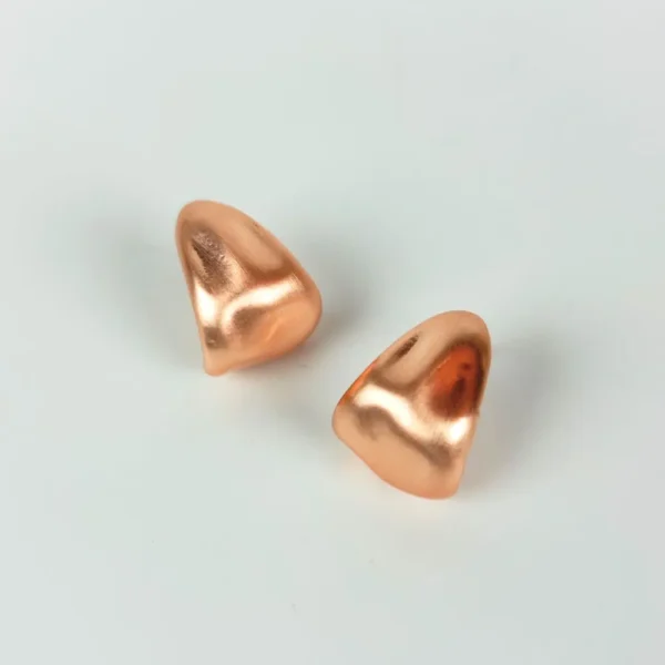 Dreamy dusk copper stud earrings