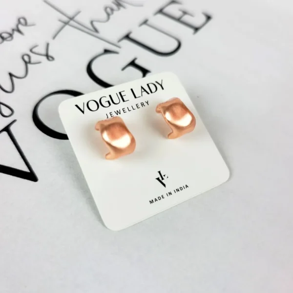 Angelic aura copper stud earrings