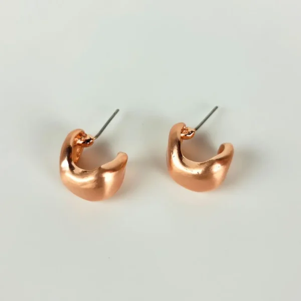 Angelic aura copper stud earrings