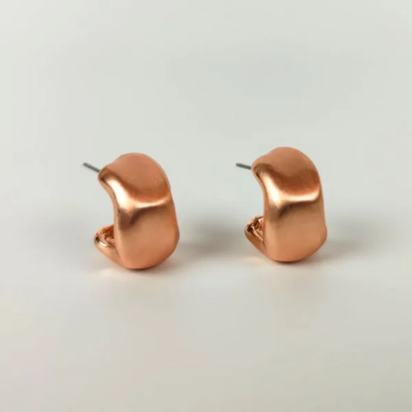 Angelic aura copper stud earrings