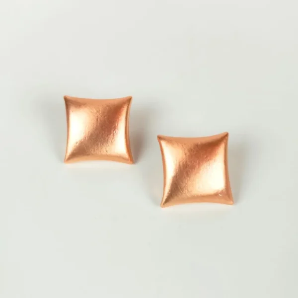 Ethereal echo copper stud earrings