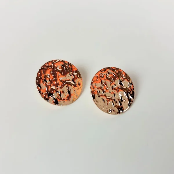 Gossamer galaxy copper stud earrings