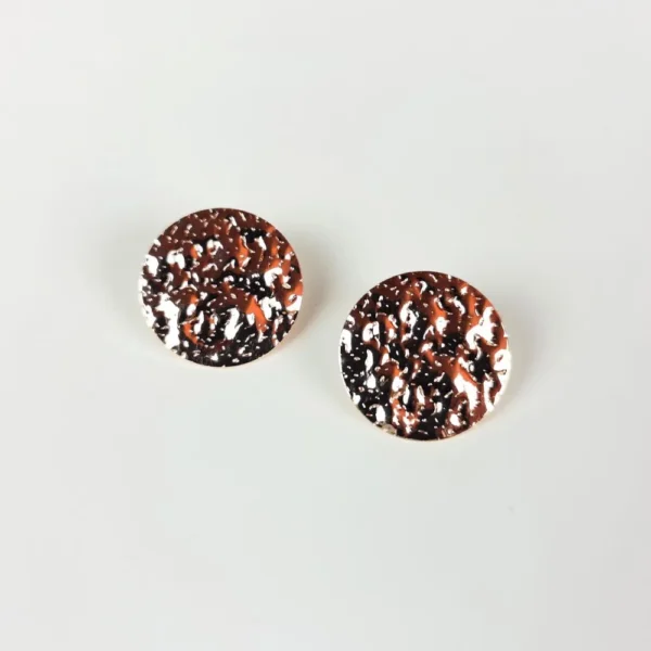 Gossamer galaxy copper stud earrings