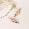 Parisian rose monalisa stone earrings