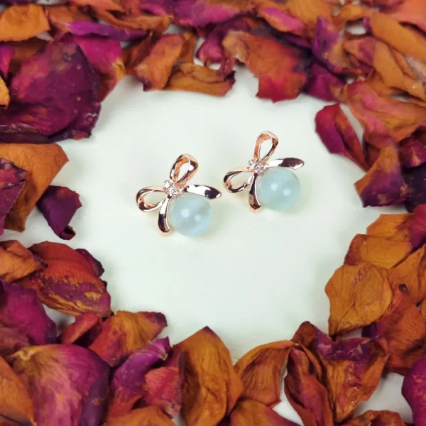 Poetic rose monalisa stone earring