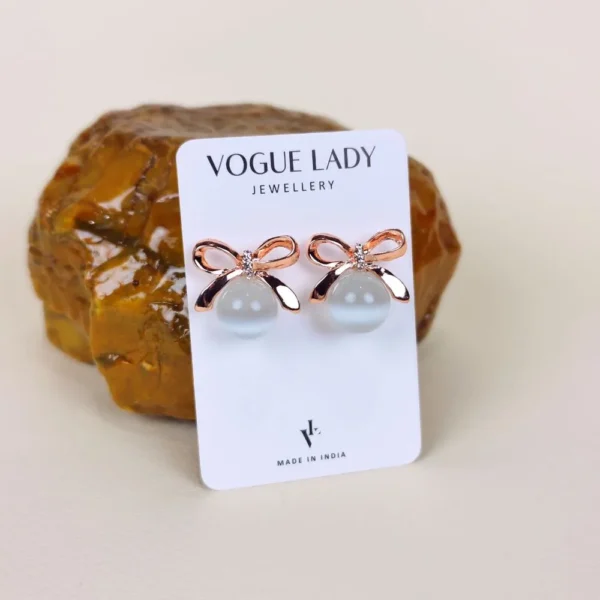 Poetic rose monalisa stone earring