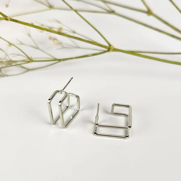 Sugar sparkles silver stud earrings