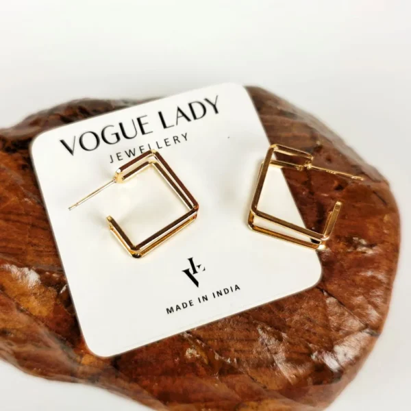 Golden whisper stud earrings