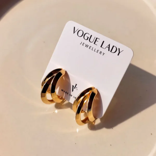 Golden treasures stud earrings