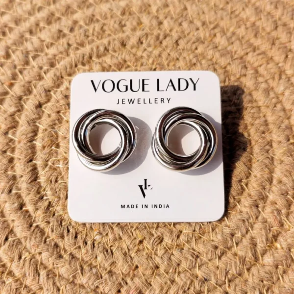 Starry styles silver stud earrings
