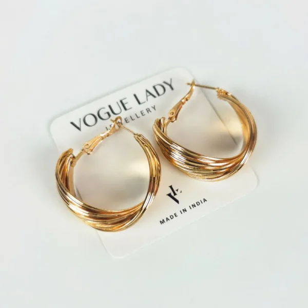 Golden legend hoop earrings