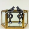 Birdy bliss oxidised stud earrings