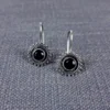 Coal essence oxidised stud earrings