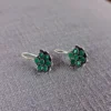 Green oasis oxidised stud earrings