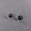 Black magic oxidised stud earrings