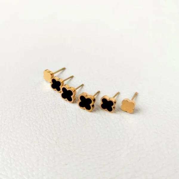 Clover Charm anti tarnish studs earrings
