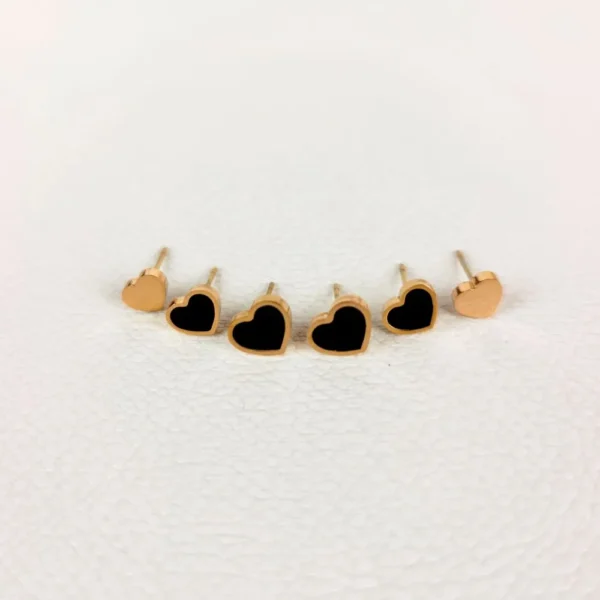 Heart Harmony anti tarnish studs earrings