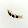 Circular Serenity anti tarnish studs earrings