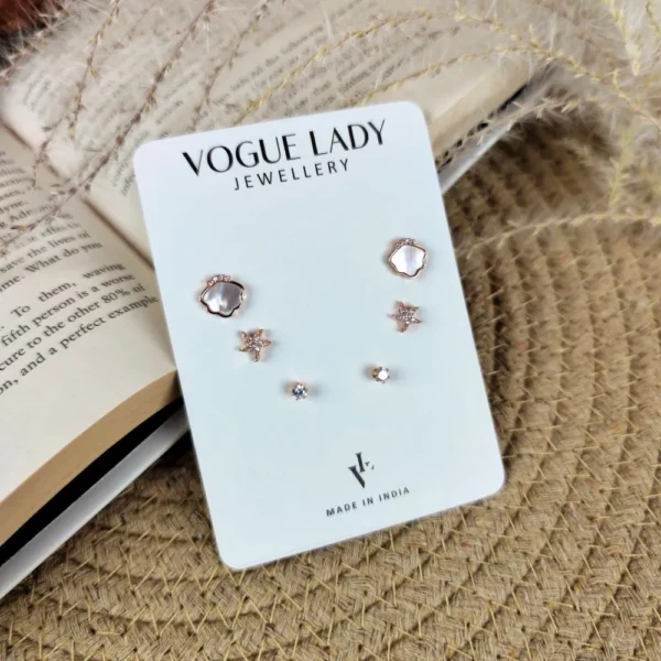 Sea anemone anti tarnish studs earrings